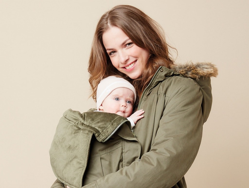 manteau femme avec porte bebe
