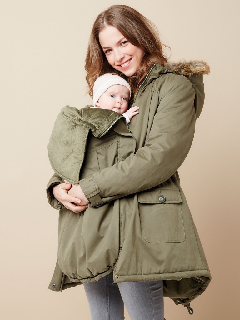 manteau avec porte bebe